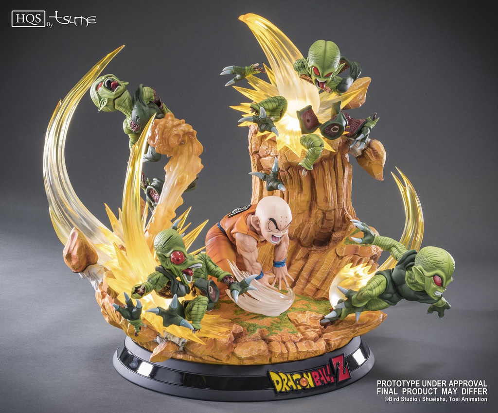 Statue tsume hqs krillin vs saibamen dragon ball z édition limitée - Jeux & Jouets