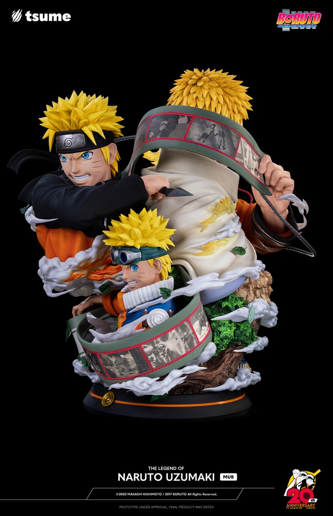 Estátua Naruto Uzumaki Naruto Clássico 23 cm - Anime Mangá - MKP