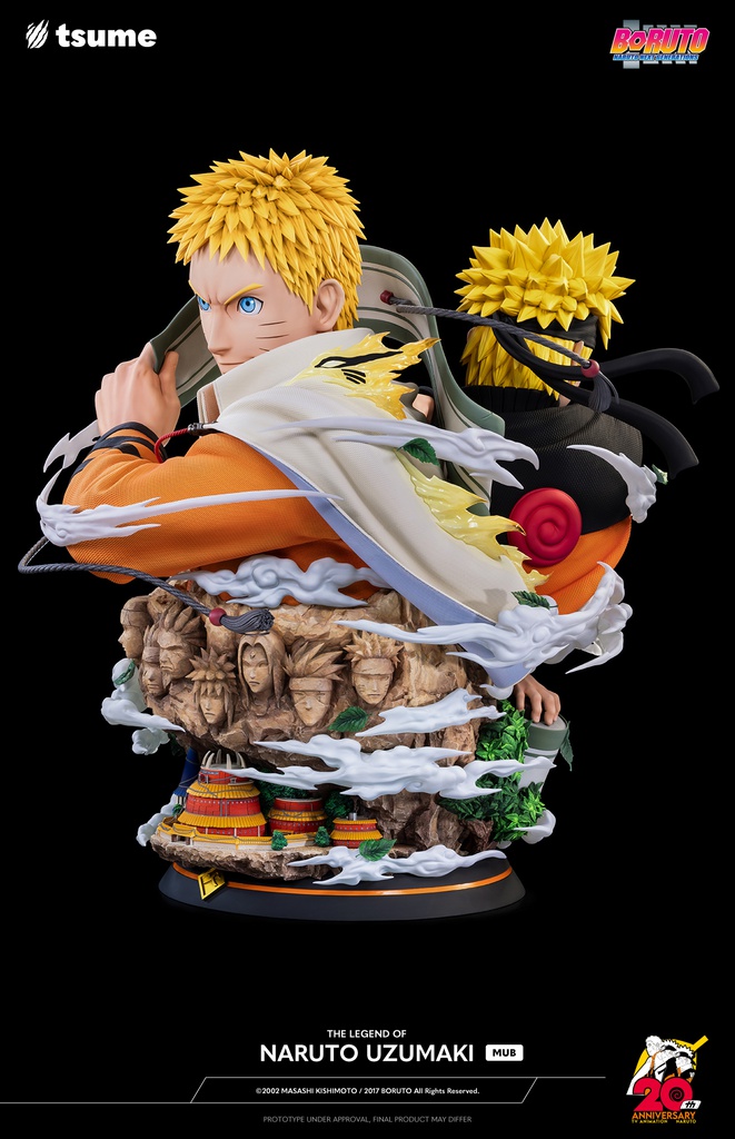 Estátua Naruto Uzumaki Naruto Clássico 23 cm - Anime Mangá - MKP