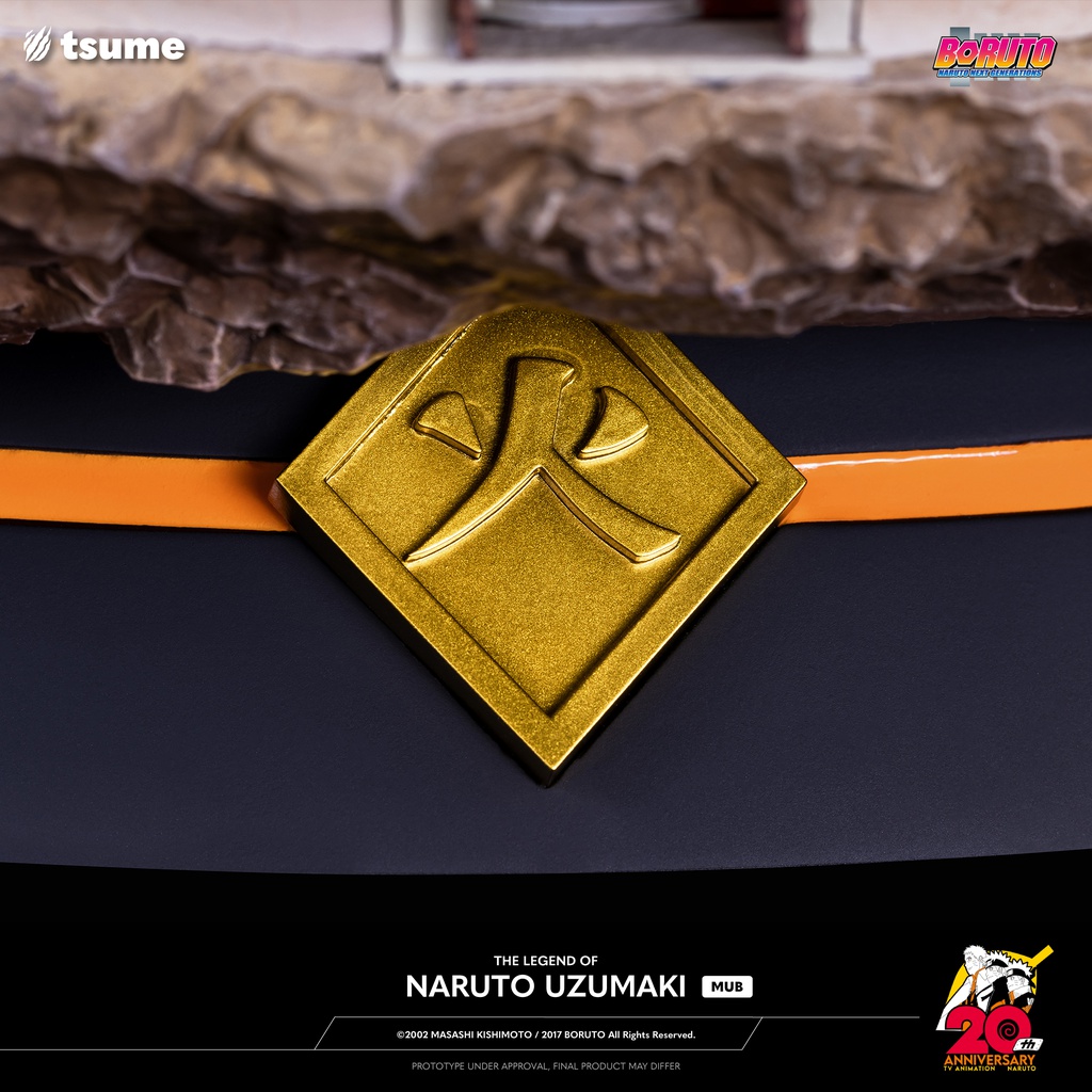 Naruto Shippuden - Hokage Rock (Stone Coloured Version) 3D Art