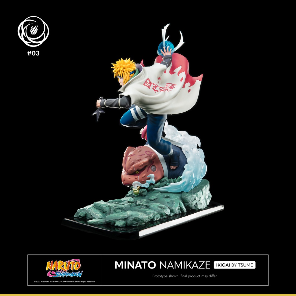 Minato Namikaze Yondaime Hokage Collection japonês de PVC Naruto