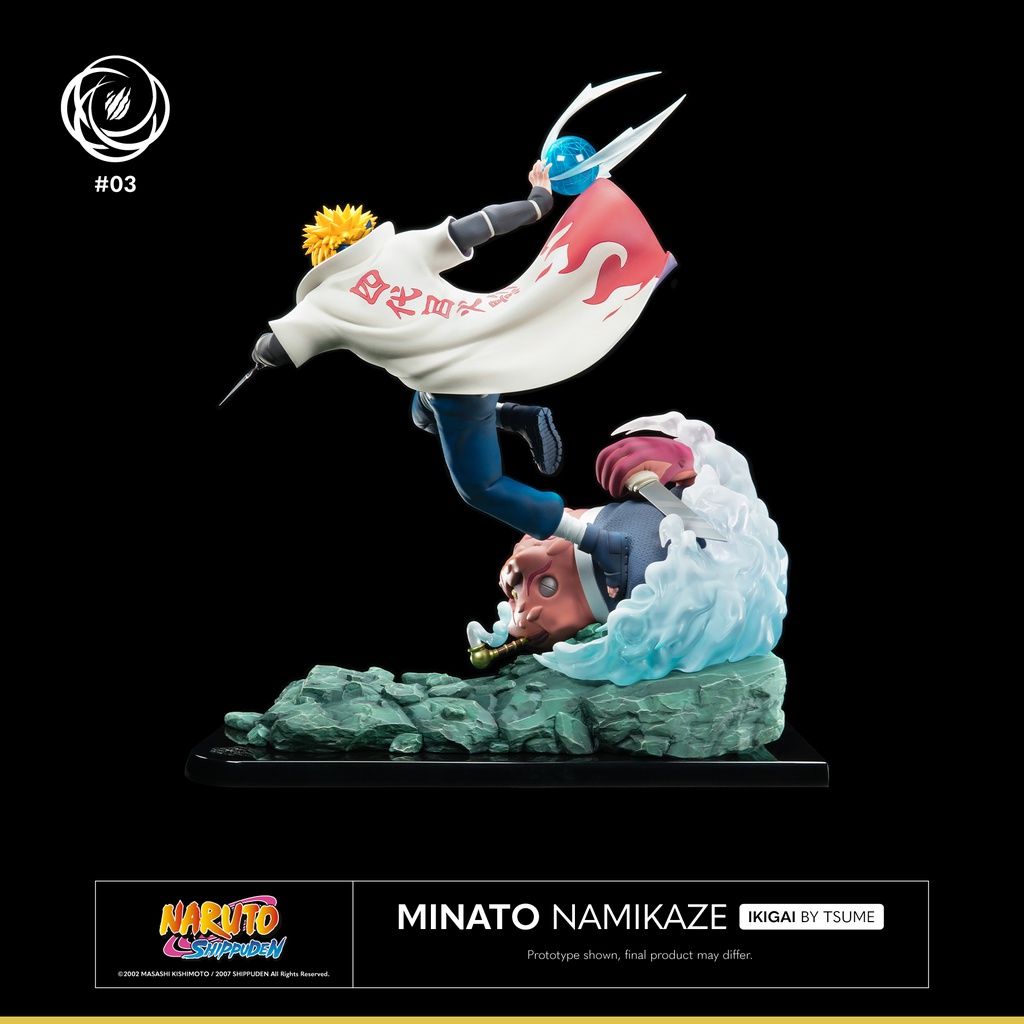 Minato Namikaze Yondaime Hokage Collection japonês de PVC Naruto