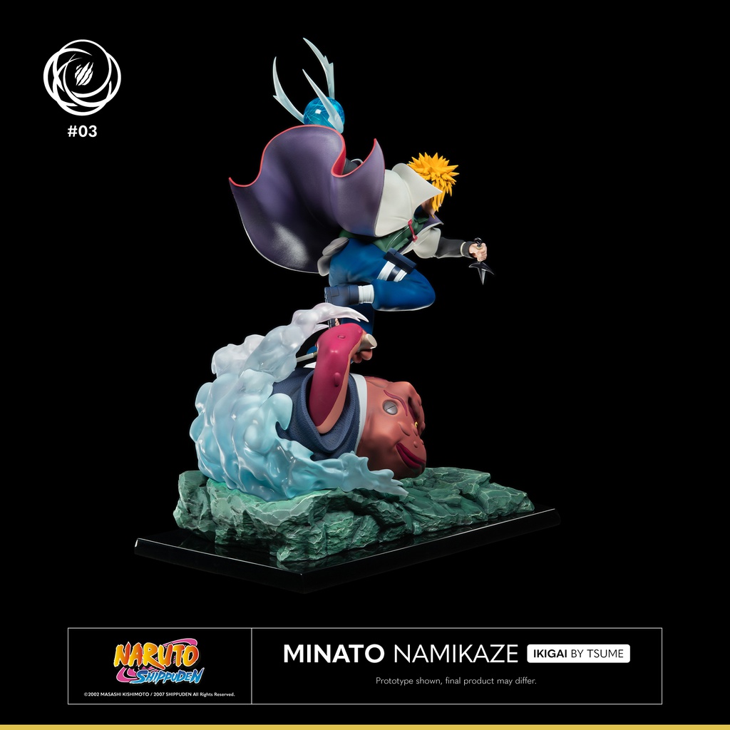 Minato Namikaze Yondaime Hokage Collection japonês de PVC Naruto