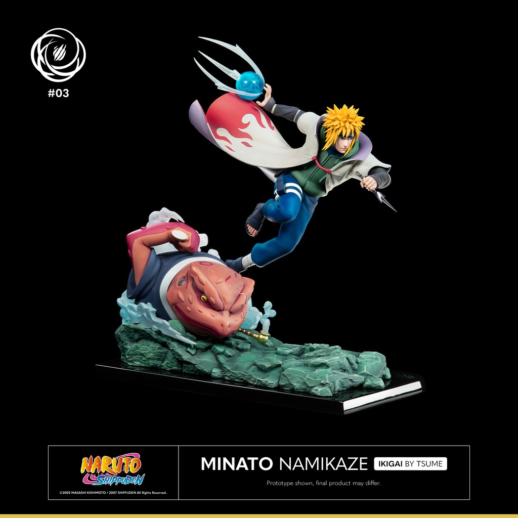 Minato Namikaze Yondaime Hokage Collection japonês de PVC Naruto