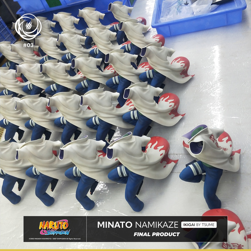 Minato Namikaze Yondaime Hokage Collection japonês de PVC Naruto