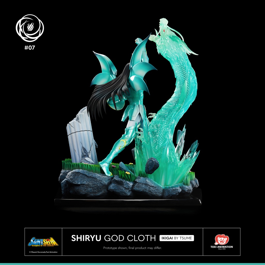 Open PO: Ikigai - Shiryu God Cloth Saint Seiya Hades Chapter Type: 1/6 Scale Statue Size: 22(L) x36(B) x 43(H) cm Maker: Tsume Art Est. Release: 1st Qtr 2024 PO Price: EUR